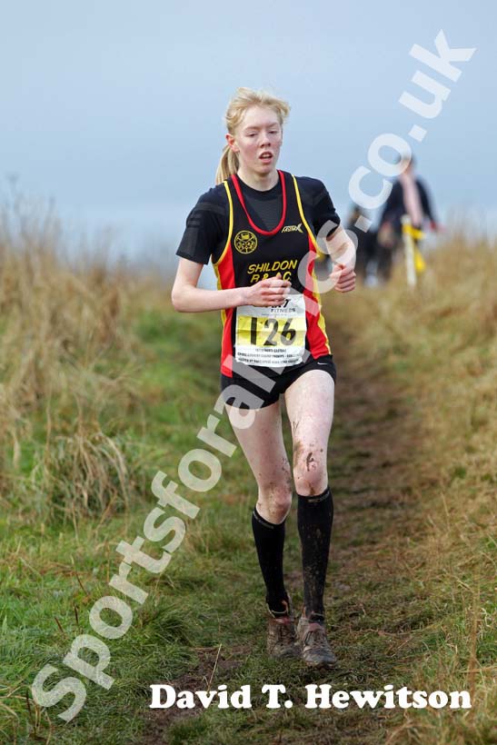 Yellow 126 the under-17 women 2012 North East Championships, Summerhill Country Park, Hartlepool.